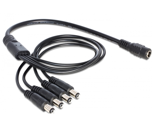 DeLOCK 83287 cable de transmisión Negro 0,5 m