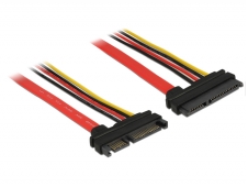 DeLOCK 83804 cable de SATA 1 m SATA 22-pin Negro, Rojo, Amarillo