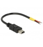 DeLOCK 85251 cable USB 0,1 m USB 2.0 Mini-USB B Negro
