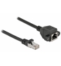 DeLOCK 87002 cable de red Negro 2 m Cat6a S/FTP (S-STP)