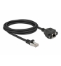 DeLOCK 87002 cable de red Negro 2 m Cat6a S/FTP (S-STP)