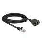 DeLOCK 87003 cable de red Negro 3 m Cat6a S/FTP (S-STP)
