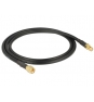 DeLOCK 88930 cable coaxial CFD200 0,9 m SMA Negro