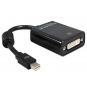 DeLOCK Adapter mini Displayport mini Displayport 20-pin M DVI-I 24+5 FM Negro
