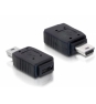 DeLOCK Adapter USB mini/USB micro-B USB mini M micro-B FM Negro