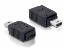 DeLOCK Adapter USB mini/USB micro-B USB mini M micro-B FM Negro