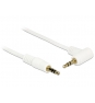 DeLOCK cable de audio 3.5mm M/M, 1 m Blanco