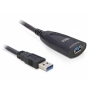 DeLOCK cable USB 3.0 USB 3.2 Gen 1 (3.1 Gen 1) 5 m Negro
