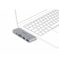 DeLOCK HUB de interfaz USB 3.2 Gen 1 (3.1 Gen 1) Type-C 5000 Mbit/s Gris