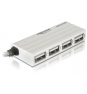 DeLOCK HUB USB 2.0 external 480 Mbit/s Blanco