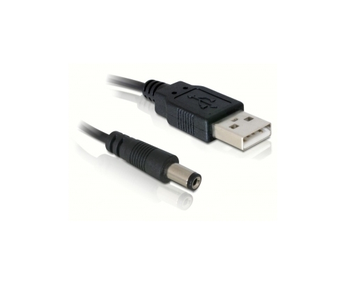 DELOCK Power cable USB A 1 m Negro
