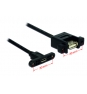 DeLOCK USB 2.0 Micro-B/A, 0.25m cable USB 0,25 m Micro-USB B USB A Negro