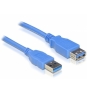 DeLOCK USB 3.0-A male-female - 5m cable USB USB A Azul
