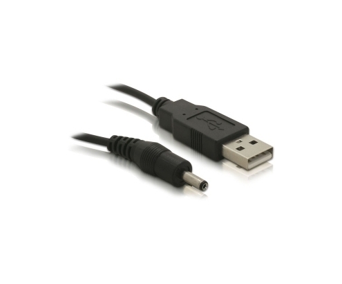 DeLOCK USB cable Power-Kabel,3,1mm Hohlst. cable USB 1,5 m USB A Negro
