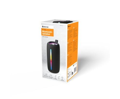 Denver BTL-360B Altavoz monofónico portátil Negro 10 W