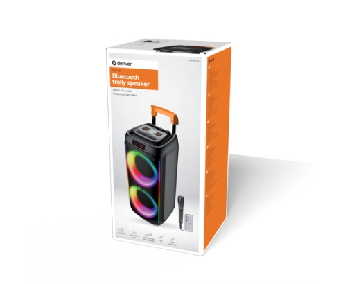 Denver TSP-456 Altavoz para fiestas Negro 60 W