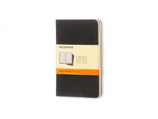 DIARIO DE CHAIER MOLESKINE DE BOLSILLO DE RAYAS NEGRO QP311