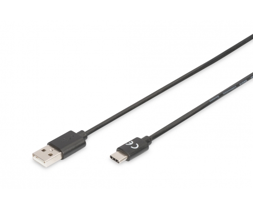 Digitus Cable de conexión USB tipo C, tipo A a C