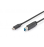 Digitus Cable de conexión USB Type-C&trade;, Type-C&trade; a B