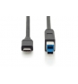 Digitus Cable de conexión USB Type-C&trade;, Type-C&trade; a B