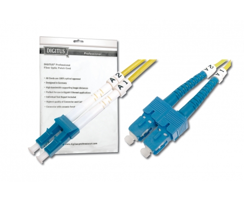 Digitus cable de fibra optica 2 m LC SC Amarillo