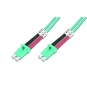 DIGITUS cable de fibra optica LC OFC OM3, 10 m Turquesa