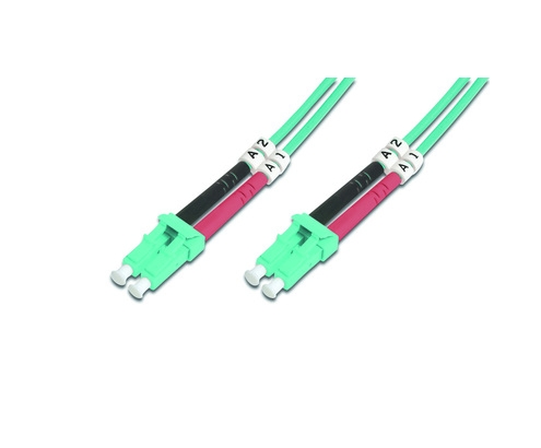 DIGITUS cable de fibra optica LC OFC OM3, 10 m Turquesa