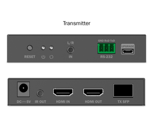Digitus Juego de extensor IP de fibra HDMI, 4K/60Hz