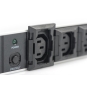 Digitus Regleta de enchufes con perfil de aluminio, 10 tomas, enchufe IEC C14 con cable de 2 m