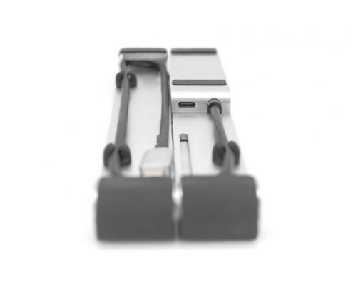 Digitus Soporte variable para notebook con hub USB-C&trade; integrado, 5 puertos