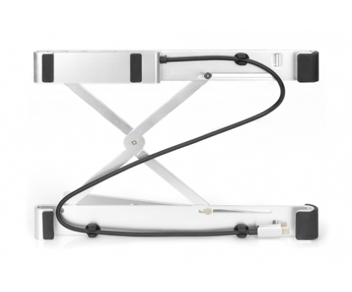 Digitus Soporte variable para notebook con hub USB-C&trade; integrado, 5 puertos