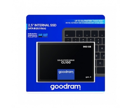 DISCO DURO 2.5 GOODRAM SSD 960GB SATA3 SSDPR-CL100-960-G3	