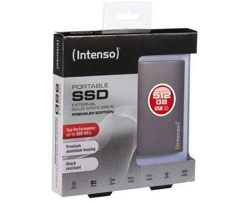 DISCO EXTERNO INTENSO PREMIUM EDITION SSD 512GB USB 3.0 NEGRO 3823450