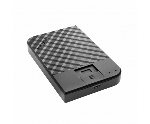 Disco externo Verbatim Disco duro portátil Fingerprint Secure de 1 TB 53650