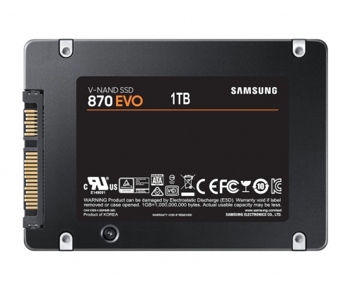 Disco Samsung 870 EVO 1000 GB Negro MZ-77E1T0B/EU