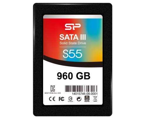 Disco ssd sp s55 960gb sata 3 2.5p negro SP960GBSS3S55S25