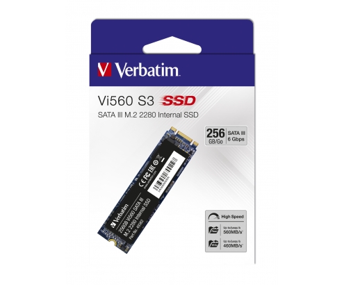 Disco ssd Verbatim Vi560 S3 M.2 SSD 256 GB 49362