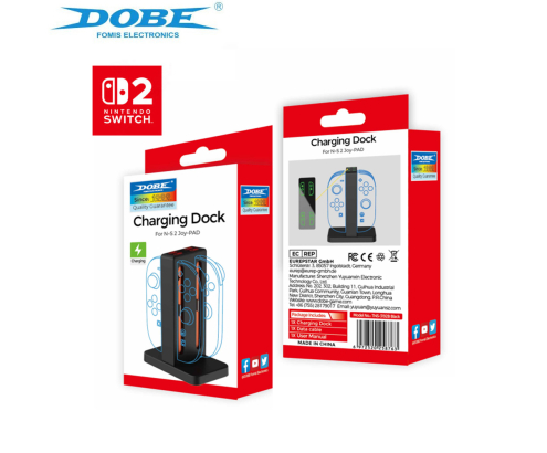 DOBE BASE DE CARGA MULTIPLE JOYCON NINTENDO SWITCH 2 6972520258763                                  