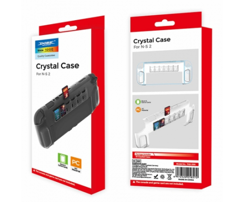 DOBE FUNDA PROTECTORA SILICONA TRANSPARENTE PORTA JUEGOS NINTENDO SWITCH 2 6972520258572