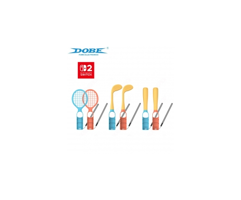 DOBE KIT 10 EN 1 FUNDA PROTECTORES GRIPS GAME CARD NINTENDO SWITCH 2 6972520259029