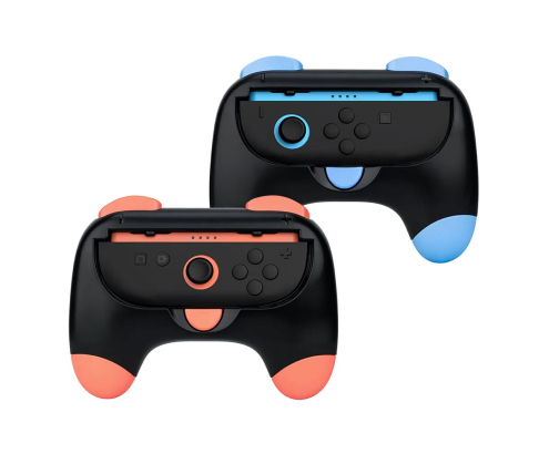 DOBE PACK CONTROLER GRIP CON AGARRE ROJO AZUL NINTENDO SWITCH 2 6972520258633