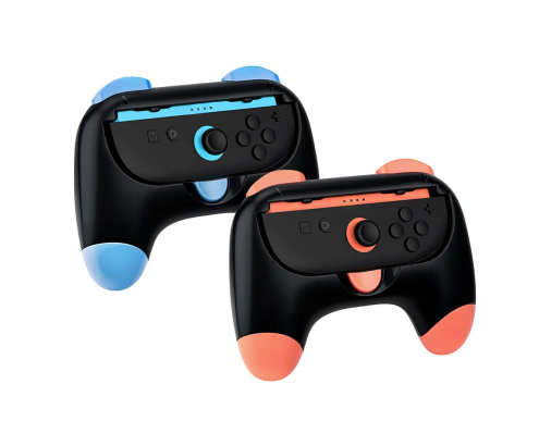 DOBE PACK CONTROLER GRIP CON AGARRE ROJO AZUL NINTENDO SWITCH 2 6972520258633