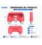 DOBE PACK CONTROLER GRIP CON AGARRE VERDE ROSA NINTENDO SWITCH 2 6972520258640