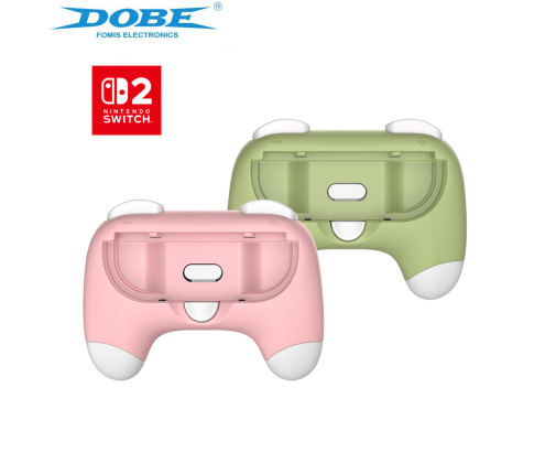 DOBE PACK CONTROLER GRIP CON AGARRE VERDE ROSA NINTENDO SWITCH 2 6972520258640