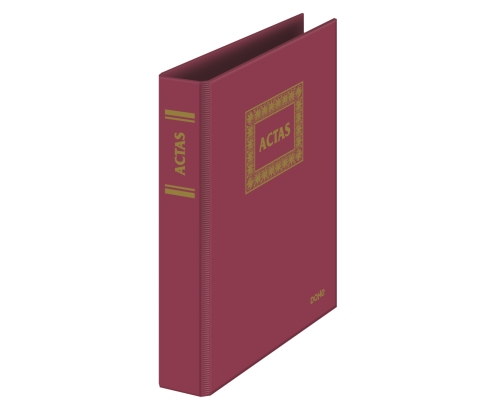 DOHE 09922 carpeta de cartón A4 Borgoña