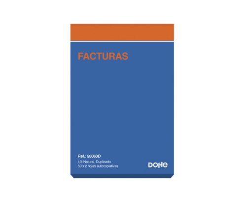 DOHE 50063D registro comercial (libro) Azul, Naranja 100 hojas