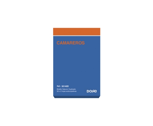 DOHE 50140D registro comercial (libro) Azul, Naranja 100 hojas