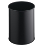 Durable 330101 cubo de basura Alrededor Poliéster, Acero Negro