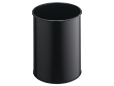 Durable 330101 cubo de basura Alrededor Poliéster, Acero Negro