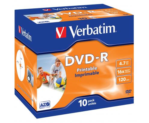 DVD-R VERBATIM 10 UNIDADES 4.7GB 16x 43521